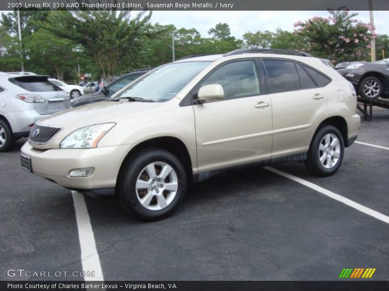 Savannah Beige Metallic / Ivory 2005 Lexus RX 330 AWD Thundercloud Edition