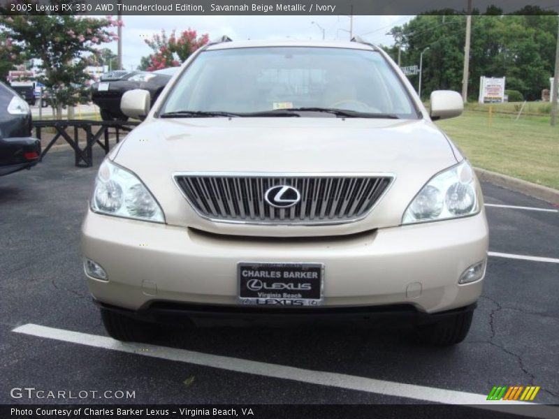Savannah Beige Metallic / Ivory 2005 Lexus RX 330 AWD Thundercloud Edition