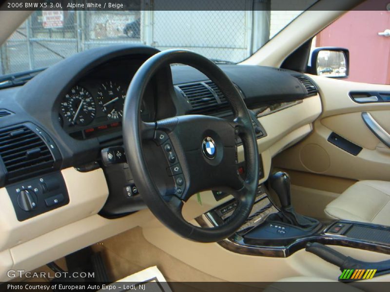 Alpine White / Beige 2006 BMW X5 3.0i