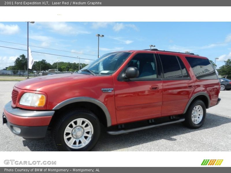Laser Red / Medium Graphite 2001 Ford Expedition XLT