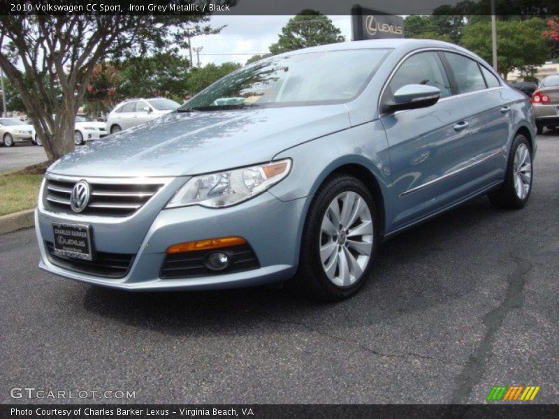 Iron Grey Metallic / Black 2010 Volkswagen CC Sport