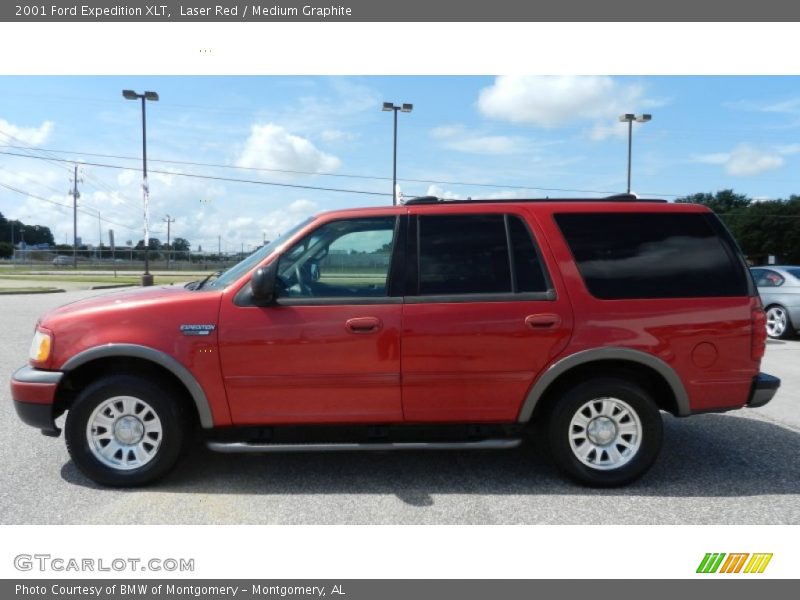 Laser Red / Medium Graphite 2001 Ford Expedition XLT