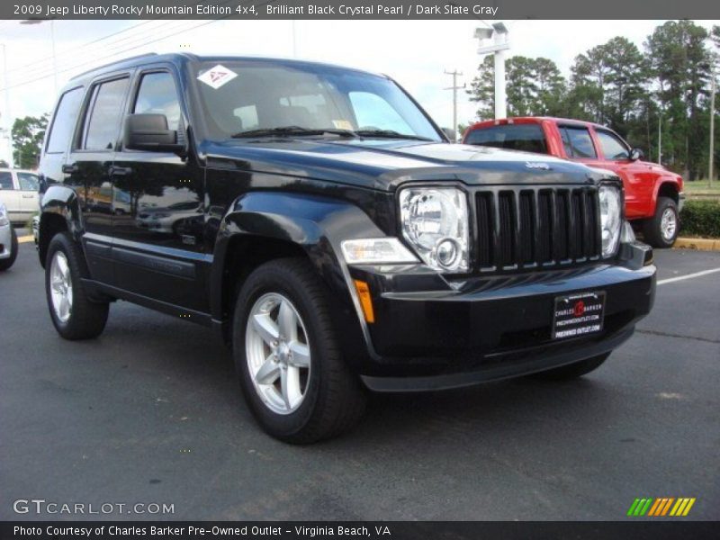Brilliant Black Crystal Pearl / Dark Slate Gray 2009 Jeep Liberty Rocky Mountain Edition 4x4