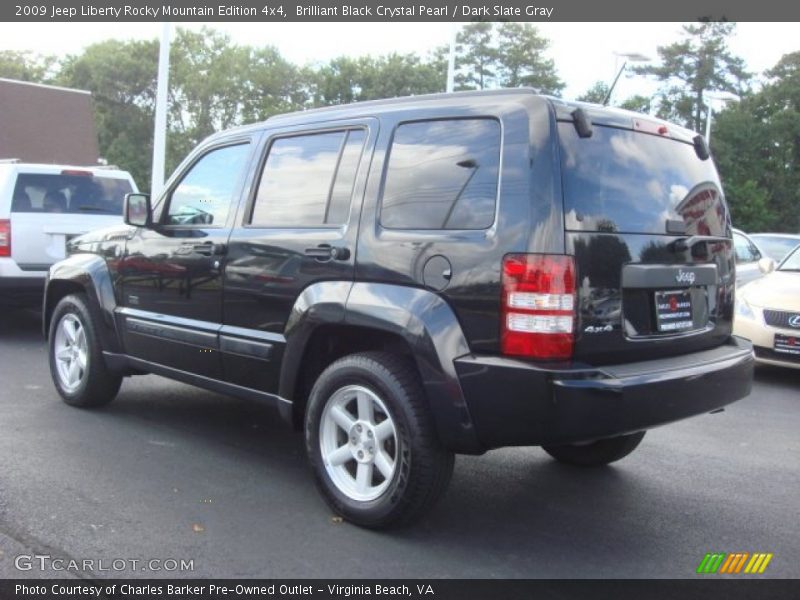 Brilliant Black Crystal Pearl / Dark Slate Gray 2009 Jeep Liberty Rocky Mountain Edition 4x4