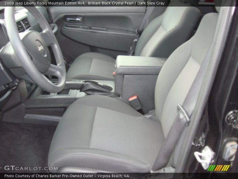 Brilliant Black Crystal Pearl / Dark Slate Gray 2009 Jeep Liberty Rocky Mountain Edition 4x4