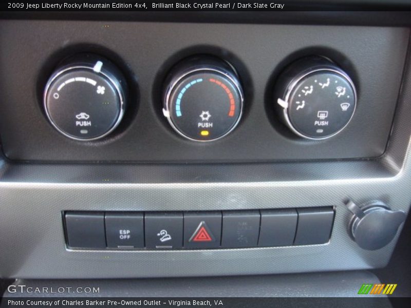 Brilliant Black Crystal Pearl / Dark Slate Gray 2009 Jeep Liberty Rocky Mountain Edition 4x4