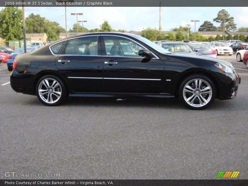 Black Obsidian / Graphite Black 2009 Infiniti M 35 S Sedan