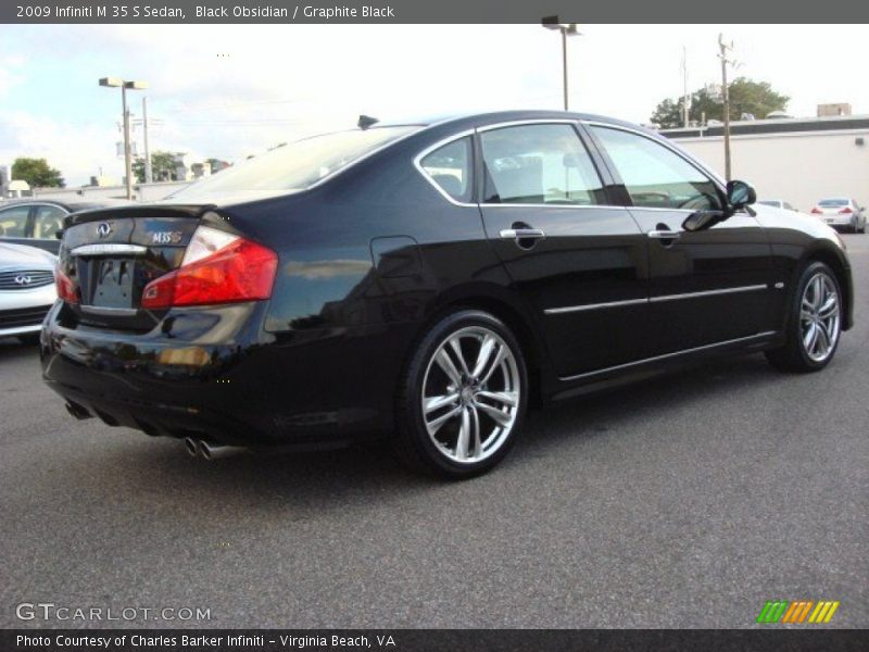Black Obsidian / Graphite Black 2009 Infiniti M 35 S Sedan
