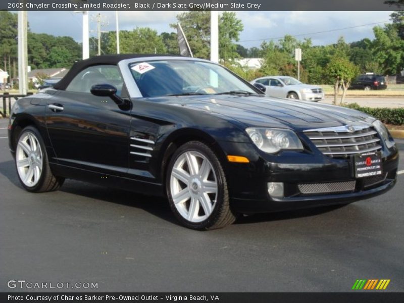 Black / Dark Slate Grey/Medium Slate Grey 2005 Chrysler Crossfire Limited Roadster