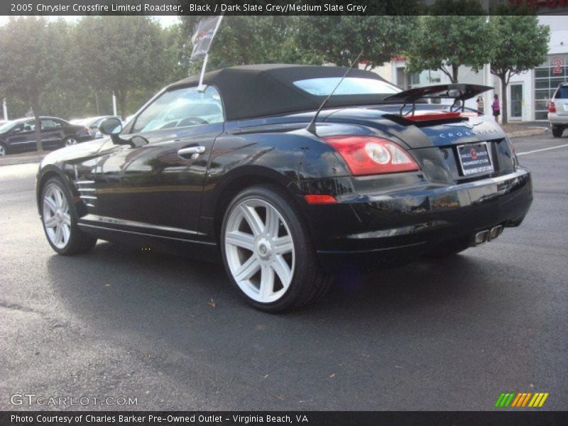 Black / Dark Slate Grey/Medium Slate Grey 2005 Chrysler Crossfire Limited Roadster