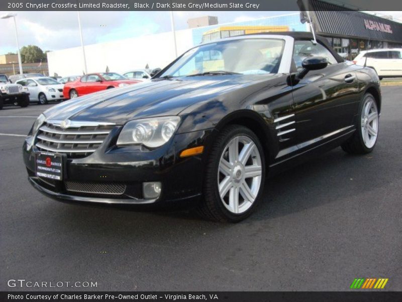 Black / Dark Slate Grey/Medium Slate Grey 2005 Chrysler Crossfire Limited Roadster