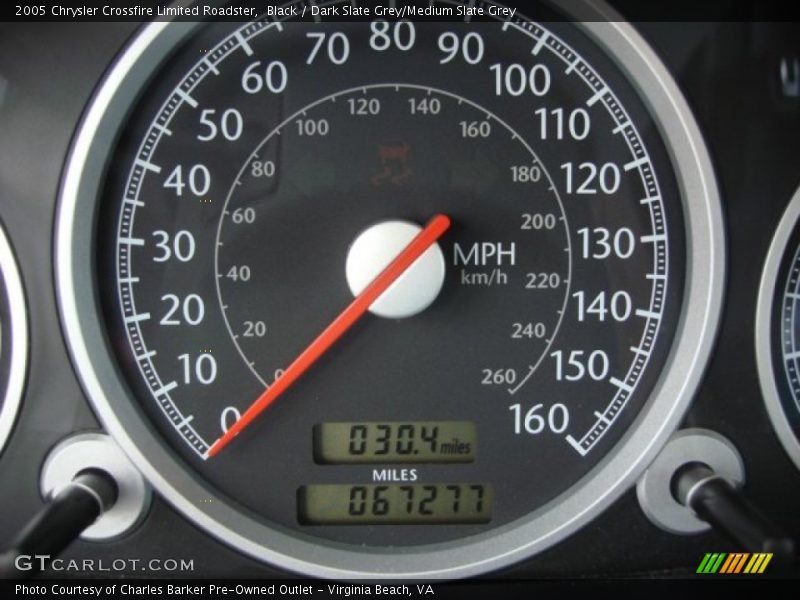 Black / Dark Slate Grey/Medium Slate Grey 2005 Chrysler Crossfire Limited Roadster