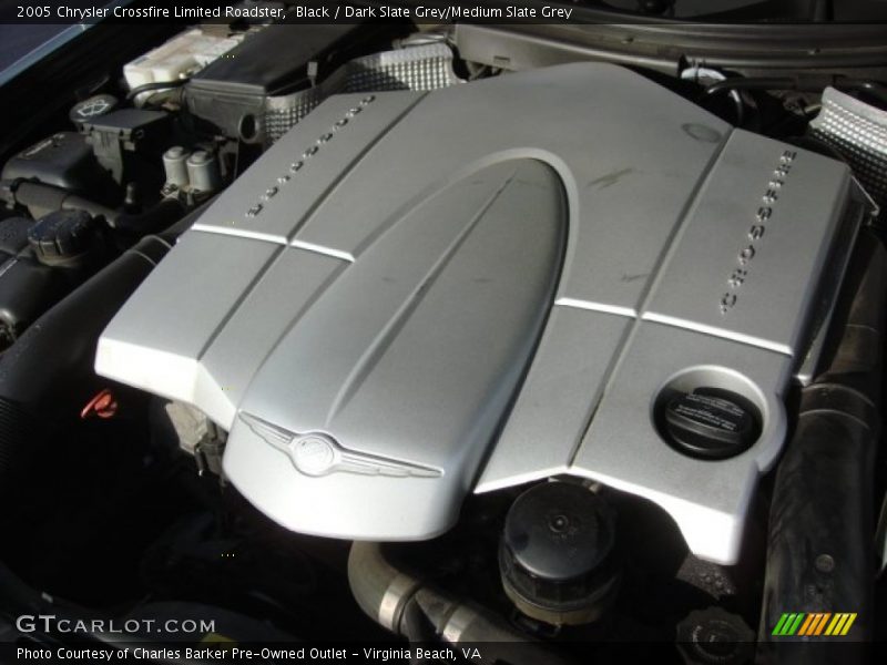 Black / Dark Slate Grey/Medium Slate Grey 2005 Chrysler Crossfire Limited Roadster