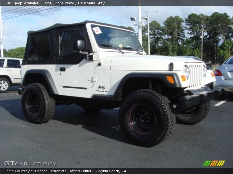 Stone White / Dark Slate Gray 2003 Jeep Wrangler SE 4x4