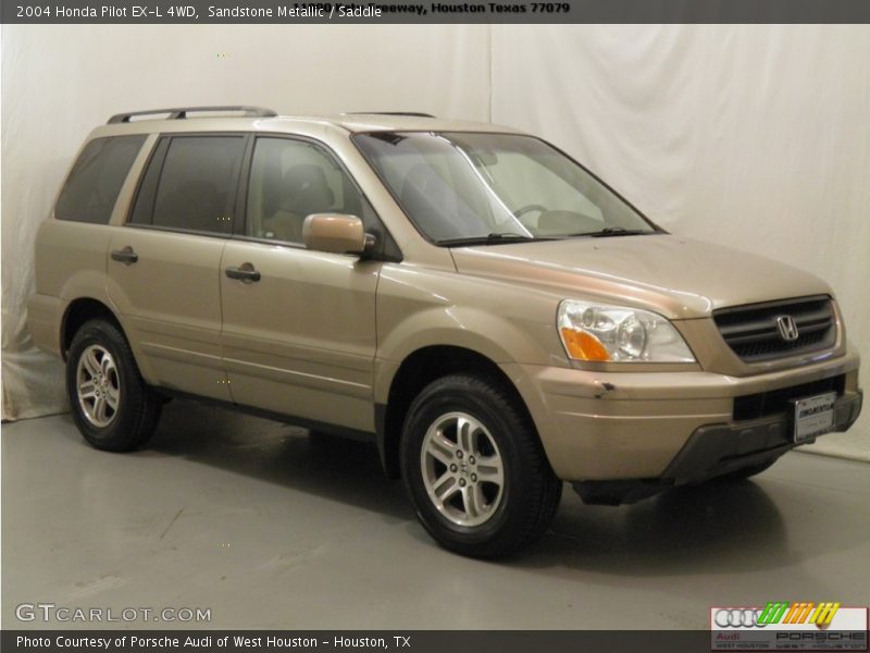 Sandstone Metallic / Saddle 2004 Honda Pilot EX-L 4WD