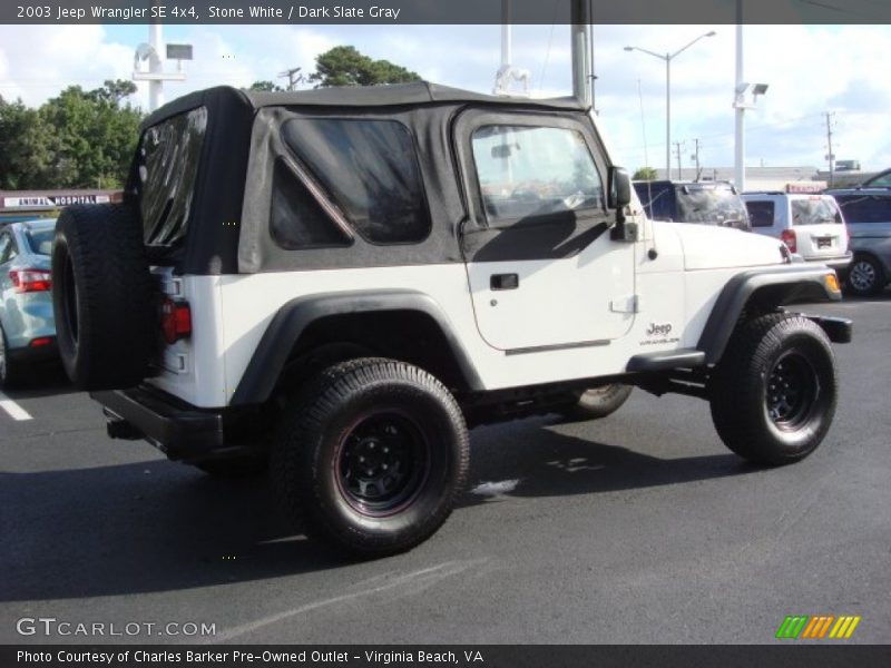 Stone White / Dark Slate Gray 2003 Jeep Wrangler SE 4x4
