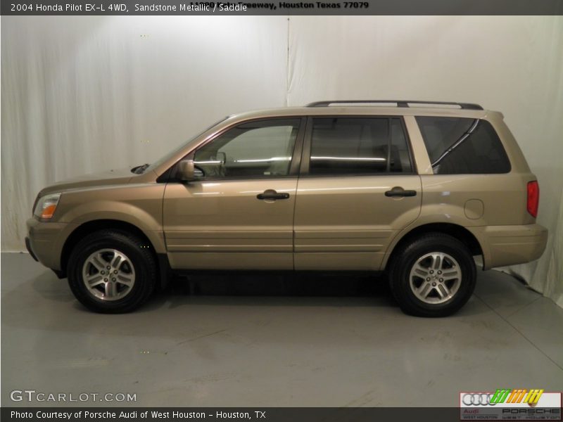 Sandstone Metallic / Saddle 2004 Honda Pilot EX-L 4WD