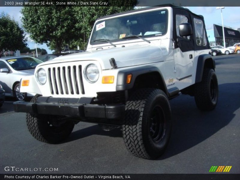 Stone White / Dark Slate Gray 2003 Jeep Wrangler SE 4x4
