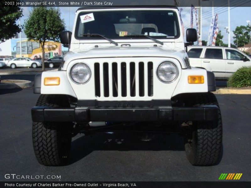 Stone White / Dark Slate Gray 2003 Jeep Wrangler SE 4x4