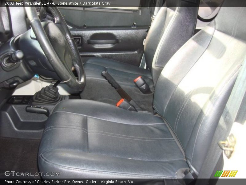 Stone White / Dark Slate Gray 2003 Jeep Wrangler SE 4x4