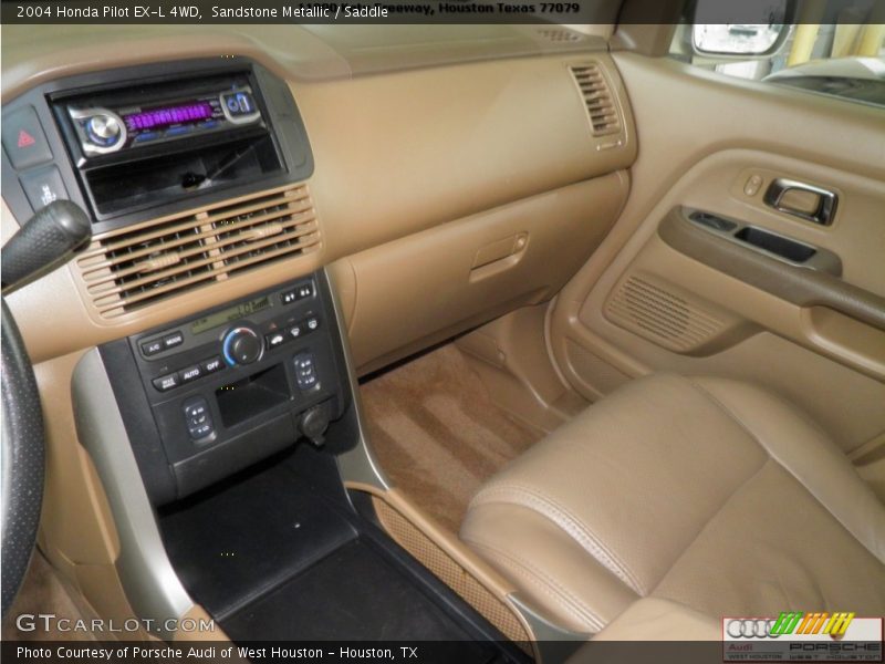 Sandstone Metallic / Saddle 2004 Honda Pilot EX-L 4WD