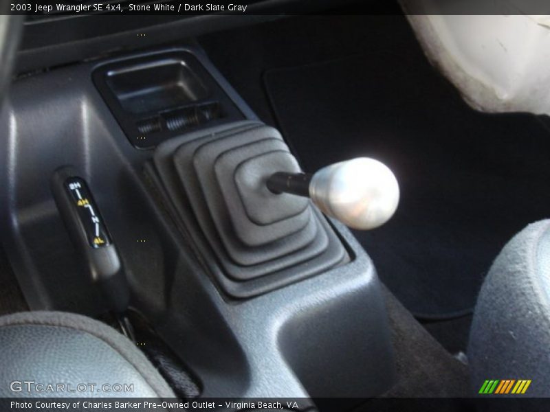 Stone White / Dark Slate Gray 2003 Jeep Wrangler SE 4x4