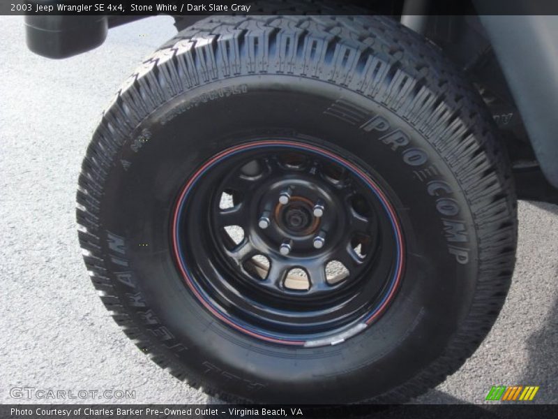Stone White / Dark Slate Gray 2003 Jeep Wrangler SE 4x4