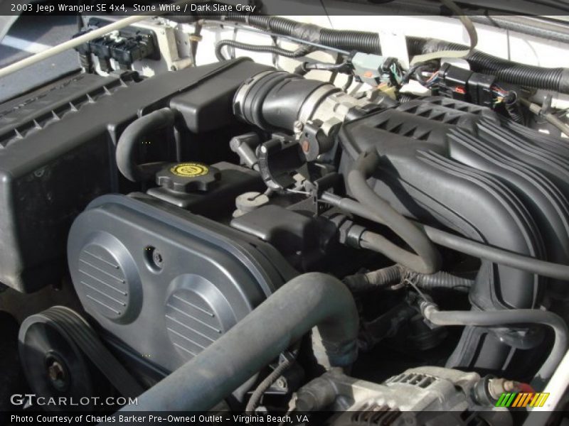 Stone White / Dark Slate Gray 2003 Jeep Wrangler SE 4x4