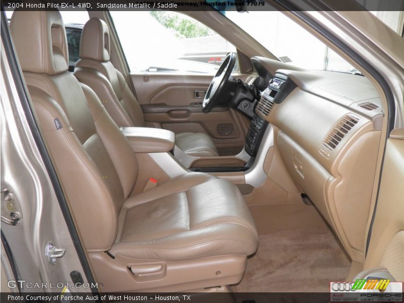 Sandstone Metallic / Saddle 2004 Honda Pilot EX-L 4WD