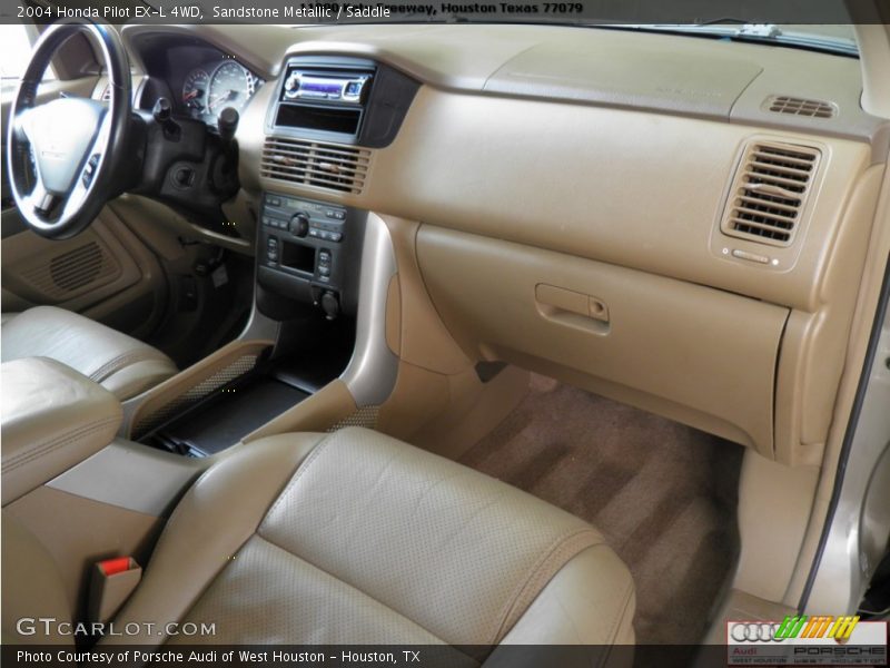 Sandstone Metallic / Saddle 2004 Honda Pilot EX-L 4WD