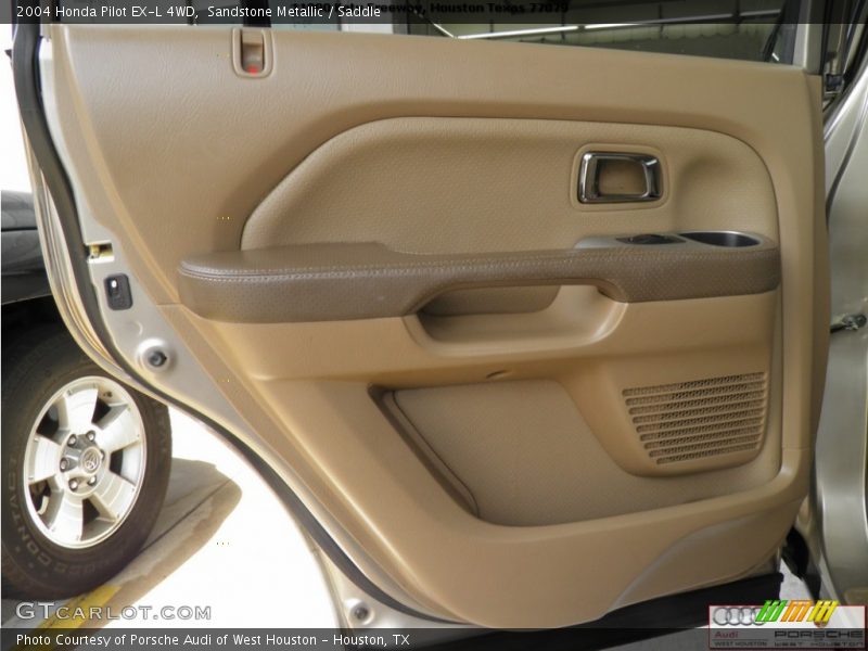 Sandstone Metallic / Saddle 2004 Honda Pilot EX-L 4WD