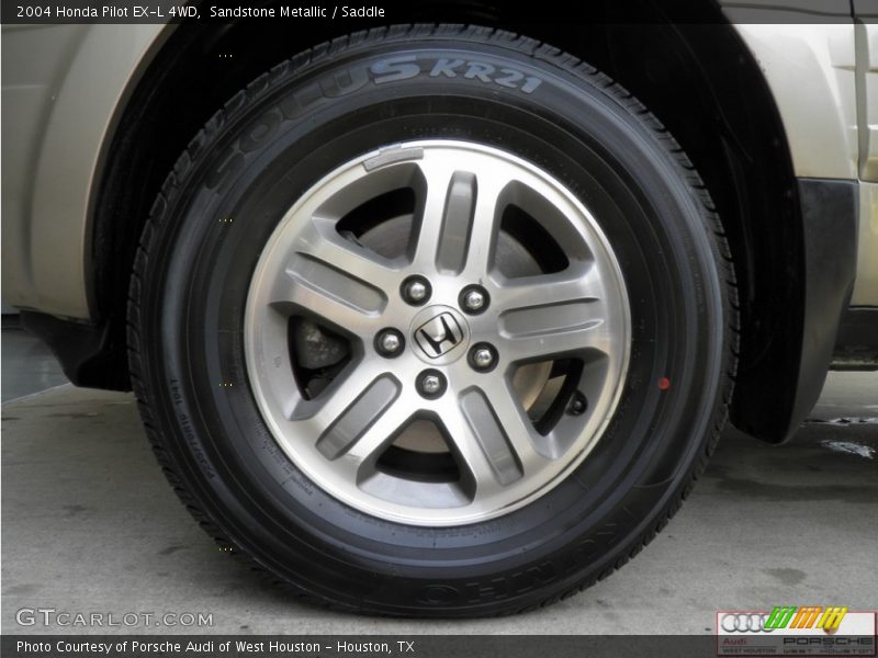 Sandstone Metallic / Saddle 2004 Honda Pilot EX-L 4WD