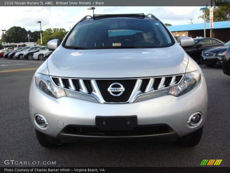 Brilliant Silver Metallic / Black 2010 Nissan Murano SL AWD