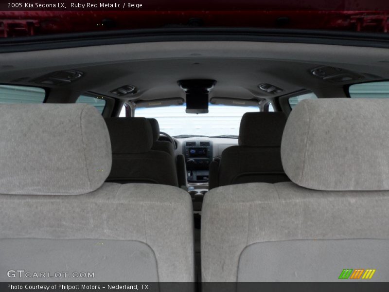 Ruby Red Metallic / Beige 2005 Kia Sedona LX