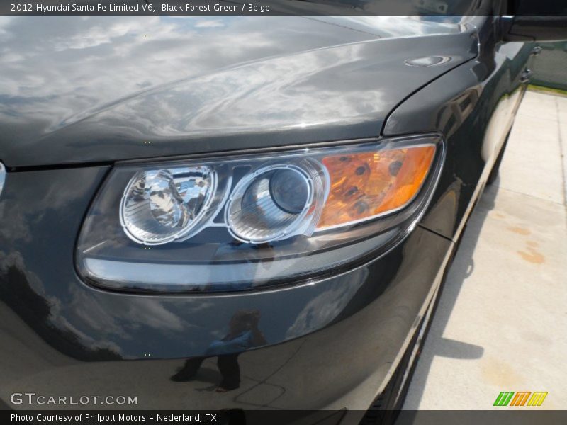 Black Forest Green / Beige 2012 Hyundai Santa Fe Limited V6