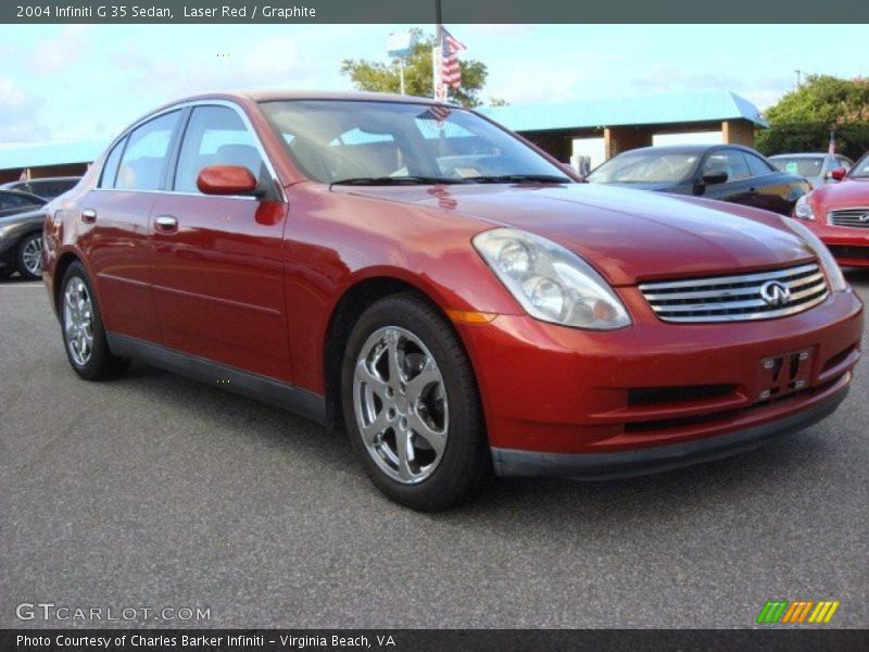 Laser Red / Graphite 2004 Infiniti G 35 Sedan