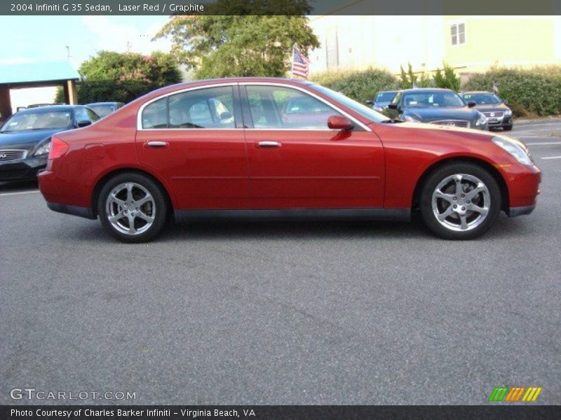 Laser Red / Graphite 2004 Infiniti G 35 Sedan