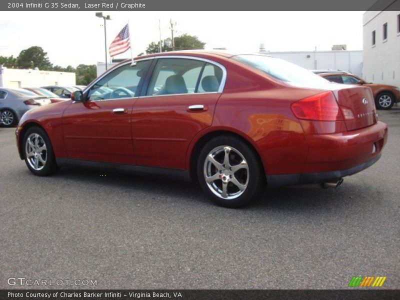 Laser Red / Graphite 2004 Infiniti G 35 Sedan