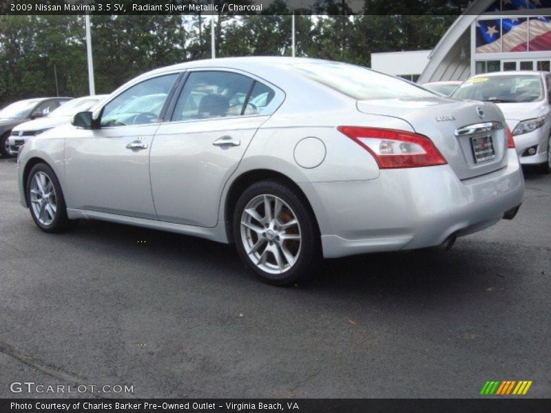 Radiant Silver Metallic / Charcoal 2009 Nissan Maxima 3.5 SV