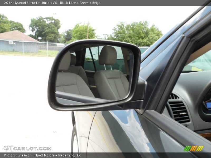 Black Forest Green / Beige 2012 Hyundai Santa Fe Limited V6