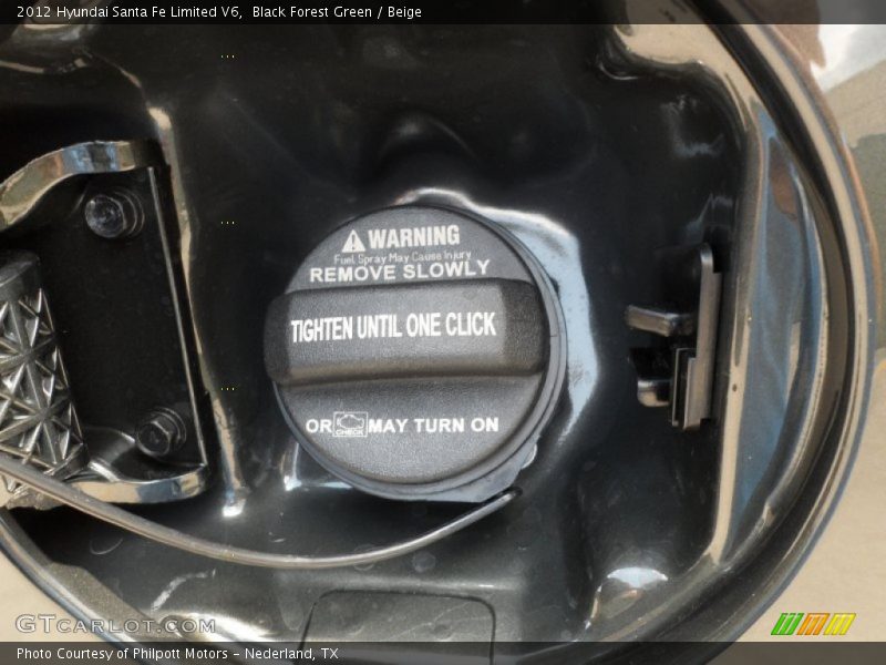 Black Forest Green / Beige 2012 Hyundai Santa Fe Limited V6