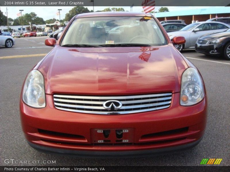 Laser Red / Graphite 2004 Infiniti G 35 Sedan