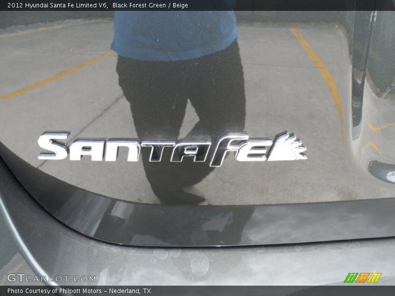 Black Forest Green / Beige 2012 Hyundai Santa Fe Limited V6