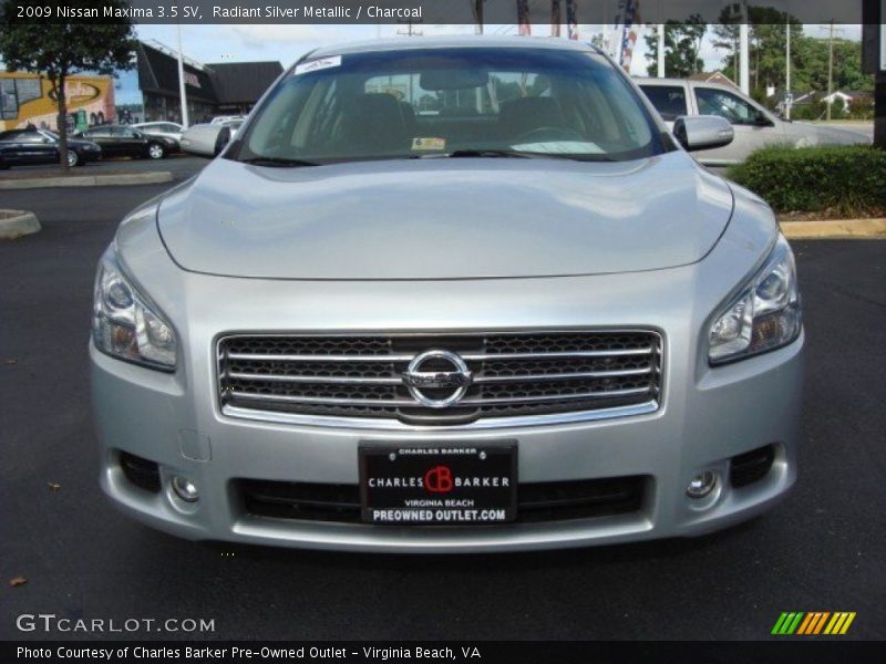Radiant Silver Metallic / Charcoal 2009 Nissan Maxima 3.5 SV