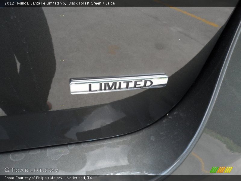 Black Forest Green / Beige 2012 Hyundai Santa Fe Limited V6
