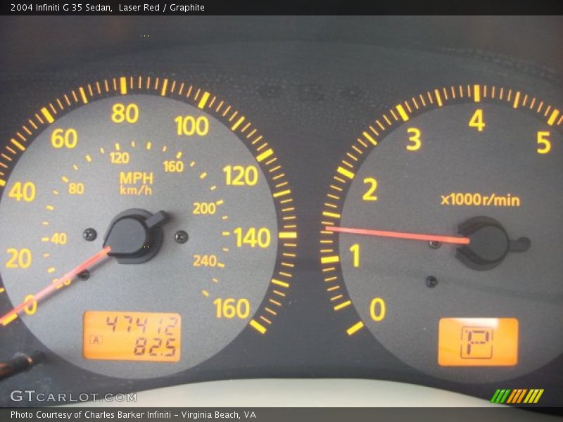 Laser Red / Graphite 2004 Infiniti G 35 Sedan