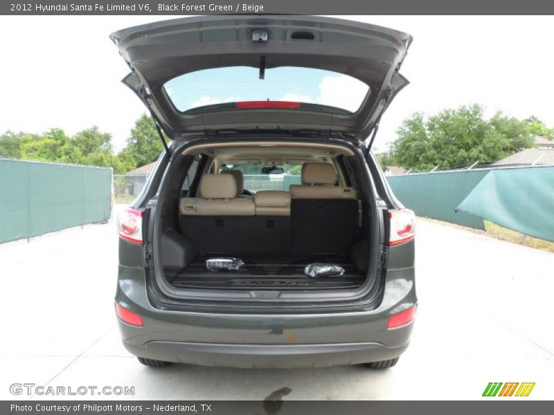 Black Forest Green / Beige 2012 Hyundai Santa Fe Limited V6