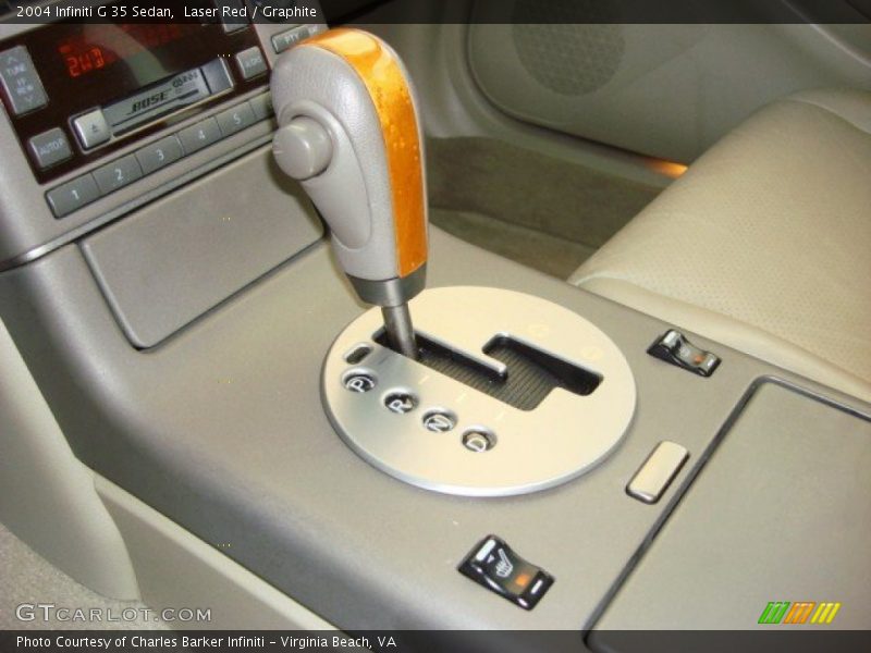 Laser Red / Graphite 2004 Infiniti G 35 Sedan