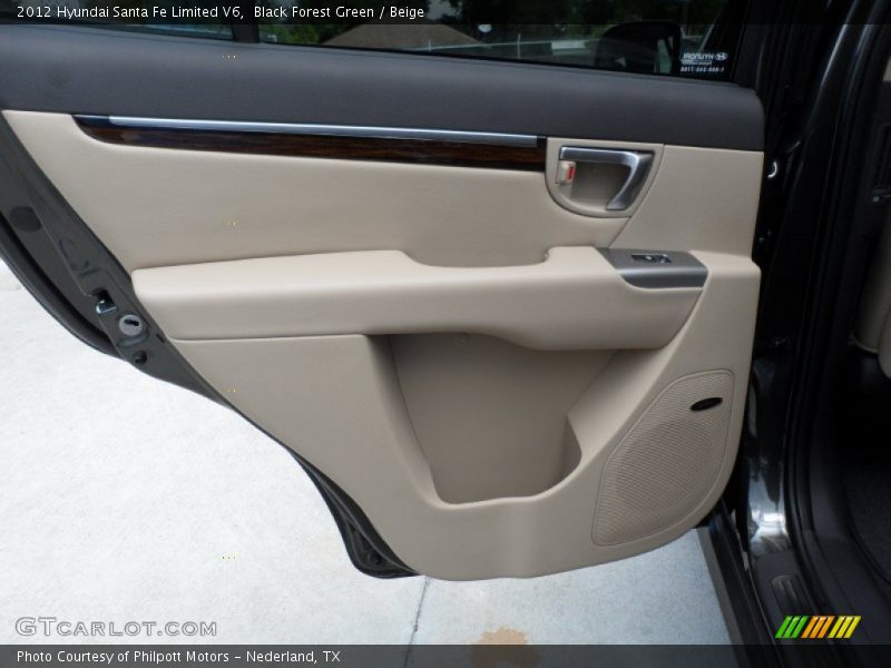 Black Forest Green / Beige 2012 Hyundai Santa Fe Limited V6