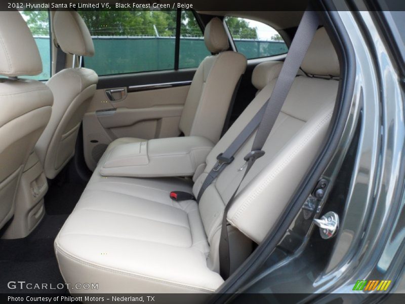 Black Forest Green / Beige 2012 Hyundai Santa Fe Limited V6